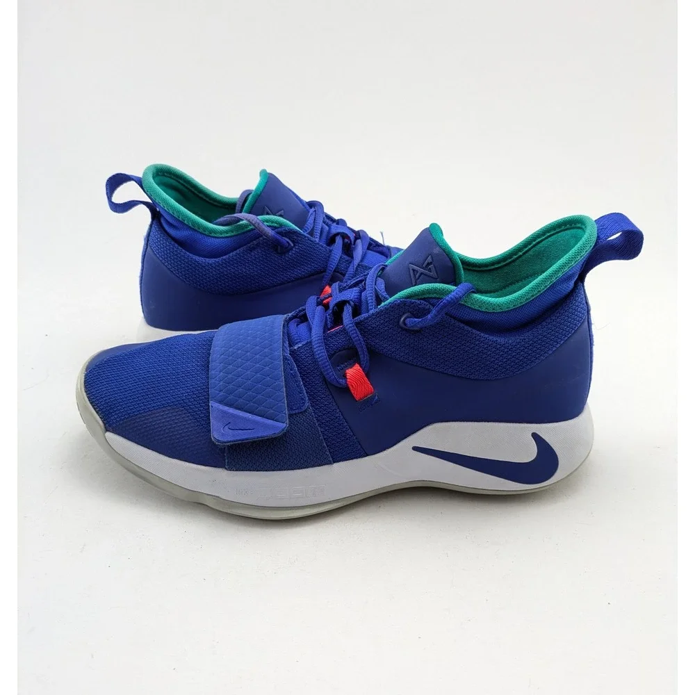 Mens Nike‎ Zoom PG 2.5 Fortnite Blue Green Basketball Shoes BQ8452-401 Size 9